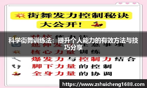 科学街舞训练法：提升个人能力的有效方法与技巧分享