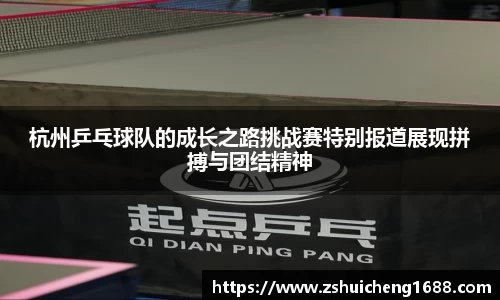 杭州乒乓球队的成长之路挑战赛特别报道展现拼搏与团结精神