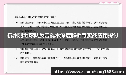 杭州羽毛球队反击战术深度解析与实战应用探讨